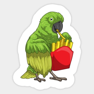 Parrot French fries Sticker